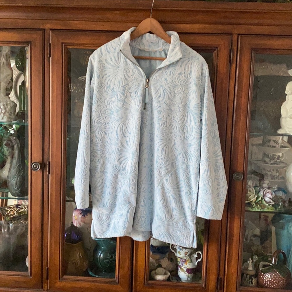 Soft Surroundings Women’s Pull Over Velour Jacket